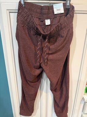 Women’s Maroon Track Joggers with Elastic Waist
